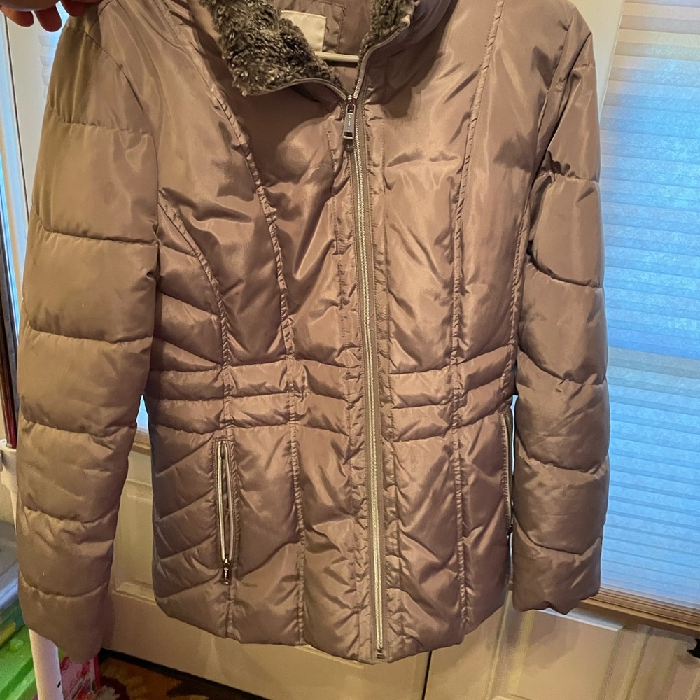 Women's Quilted Jacket in Tan
